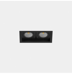 LedsC4 - Downlight MULTIDIR TRIM SMALL DOUBLE 14.6W blanco cálido 2700K CRI 90 61.9º negro IN IP20 / OUT IP54 1696lm