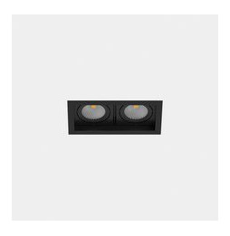 LedsC4 - Downlight MULTIDIR TRIM SMALL DOUBLE 14.6W blanco cálido 2700K CRI 90 61.9º negro IN IP20 / OUT IP54 1696lm