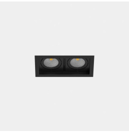 LedsC4 - Downlight MULTIDIR TRIM SMALL DOUBLE 21.4W blanco cálido 2700K CRI 90 17.6º negro IN IP20 / OUT IP54 2174lm
