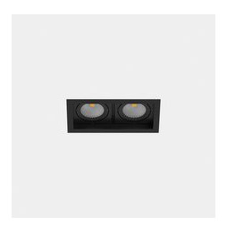LedsC4 - Downlight MULTIDIR TRIM SMALL DOUBLE 21.4W blanco cálido 2700K CRI 90 17.6º negro IN IP20 / OUT IP54 2174lm