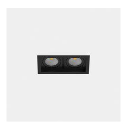 LedsC4 - Downlight MULTIDIR TRIM SMALL DOUBLE 21.4W blanco cálido 3000K CRI 90 17.6º Casambi negro IN IP20 / OUT IP54 2288lm