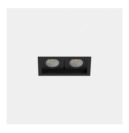 LedsC4 - Downlight MULTIDIR TRIM SMALL DOUBLE 21.4W blanco cálido 2700K CRI 90 61.9º Casambi negro IN IP20 / OUT IP54 2174lm