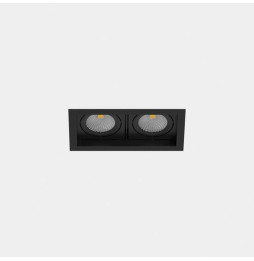 LedsC4 - Downlight MULTIDIR TRIM SMALL DOUBLE 21.4W blanco cálido 3000K CRI 90 24.5º Casambi negro IN IP20 / OUT IP54 2288lm