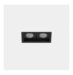 LedsC4 - Downlight MULTIDIR TRIM SMALL DOUBLE 21.4W blanco neutro 4000K CRI 90 61.9º negro IN IP20 / OUT IP54 2320lm