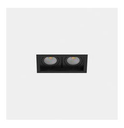 LedsC4 - Downlight MULTIDIR TRIM SMALL DOUBLE 21.4W blanco neutro 4000K CRI 90 17.6º Casambi negro IN IP20 / OUT IP54 2320lm