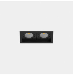 LedsC4 - Downlight MULTIDIR TRIM SMALL DOUBLE 21.4W blanco neutro 4000K CRI 90 61.9º Casambi negro IN IP20 / OUT IP54 2320lm
