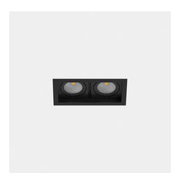 LedsC4 - Downlight MULTIDIR TRIM SMALL DOUBLE 21.4W blanco neutro 4000K CRI 90 61.9º Casambi negro IN IP20 / OUT IP54 2320lm