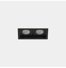 LedsC4 - Downlight MULTIDIR TRIM SMALL DOUBLE 21.4W blanco neutro 4000K CRI 90 17.6º negro IN IP20 / OUT IP54 2320lm