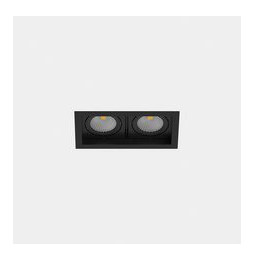 LedsC4 - Downlight MULTIDIR TRIM SMALL DOUBLE 21.4W blanco neutro 4000K CRI 90 17.6º negro IN IP20 / OUT IP54 2320lm