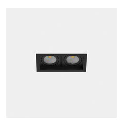LedsC4 - Downlight MULTIDIR TRIM SMALL DOUBLE 21.4W blanco neutro 4000K CRI 90 24.5º Casambi negro IN IP20 / OUT IP54 2320lm