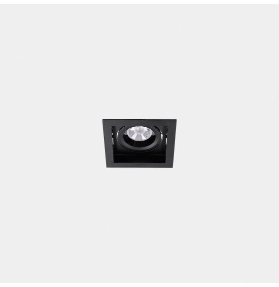 LedsC4 - Downlight MULTIDIR TRIM SMALL SINGLE 7.3W blanco cálido 3000K CRI 90 16.5º negro IN IP20 / OUT IP54 869lm