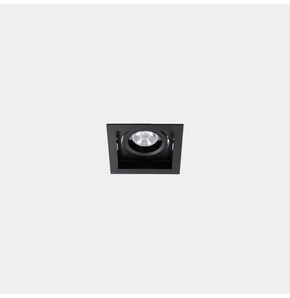 LedsC4 - Downlight MULTIDIR TRIM SMALL SINGLE 7.3W blanco cálido 3000K CRI 90 16.5º DALI-2 negro IN IP20 / OUT IP54 869lm