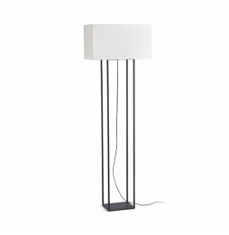 FARO - Luminaria pie VESPER 2xE27 20W marrón