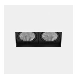 LedsC4 - Downlight MULTIDIR TRIMLESS BIG DOUBLE 71.6W blanco cálido 2700K CRI 90 22.7º DALI-2/PUSH negro IN IP20 / OUT IP54 7880