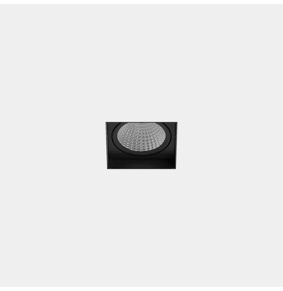 LedsC4 - Downlight MULTIDIR TRIMLESS BIG SINGLE 16.6W blanco cálido 3000K CRI 90 14.6º DALI-2 negro IN IP20 / OUT IP54 2008lm