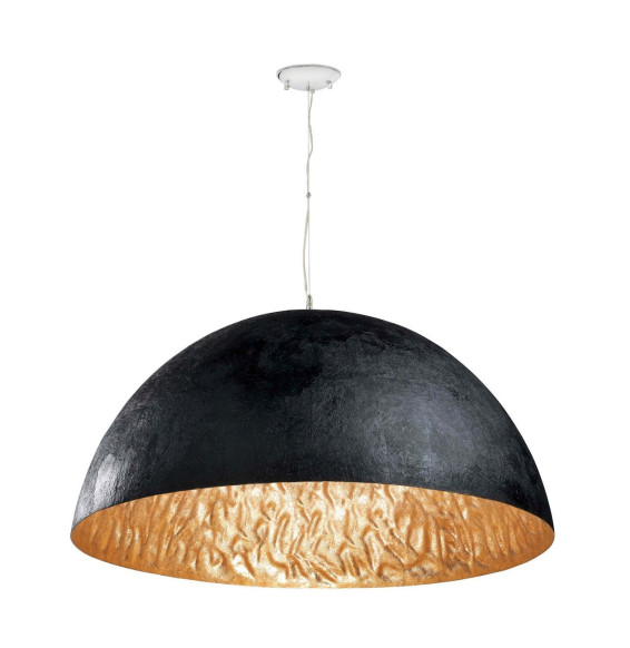 FARO - Lámpara suspendida MAGMA-1 3xE27 60W diámetro 70cm negro