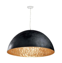 FARO - Lámpara suspendida MAGMA-1 3xE27 60W diámetro 70cm negro