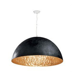 FARO - Lámpara suspendida MAGMA-1 3xE27 60W diámetro 70cm negro