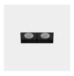 LedsC4 - Downlight MULTIDIR TRIMLESS SMALL DOUBLE 14.6W blanco cálido 3000K CRI 90 16.5º negro IN IP20 / OUT IP54 1738lm
