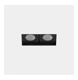 LedsC4 - Downlight MULTIDIR TRIMLESS SMALL DOUBLE 14.6W blanco cálido 2700K CRI 90 16.5º negro IN IP20 / OUT IP54 1726lm