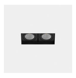 LedsC4 - Downlight MULTIDIR TRIMLESS SMALL DOUBLE 14.6W blanco cálido 2700K CRI 90 61.9º negro IN IP20 / OUT IP54 1696lm