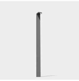 LedsC4 - Farola IP66 Modis 2300mm LED 18.3W 2700K gris urbano 1301lm Casambi