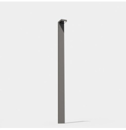 LedsC4 - Farola IP66 Modis 2300mm LED 18.3W 3000K gris urbano 1189lm DALI-2/PUSH