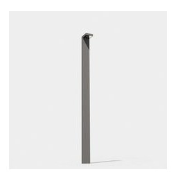 LedsC4 - Farola IP66 Modis 2300mm LED 18.3W 3000K negro 1301lm DALI-2/PUSH