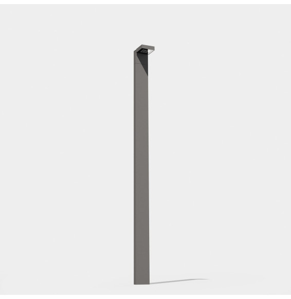 LedsC4 - Farola IP66 Modis 2300mm LED 18.3W 4000K negro 1184lm DALI-2/PUSH