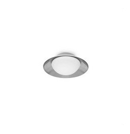 FARO - Plafón SIDE diámetro 200 G9 LED 28W blanco/níquel mate