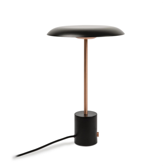 FARO - Luminaria sobremesa HOSHI 12W LED 3K negro/cobre cepillado