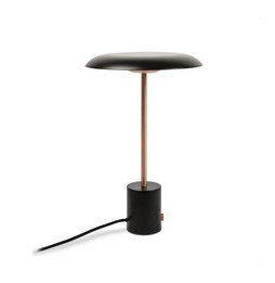 FARO - Luminaria sobremesa HOSHI 12W LED 3K negro/cobre cepillado
