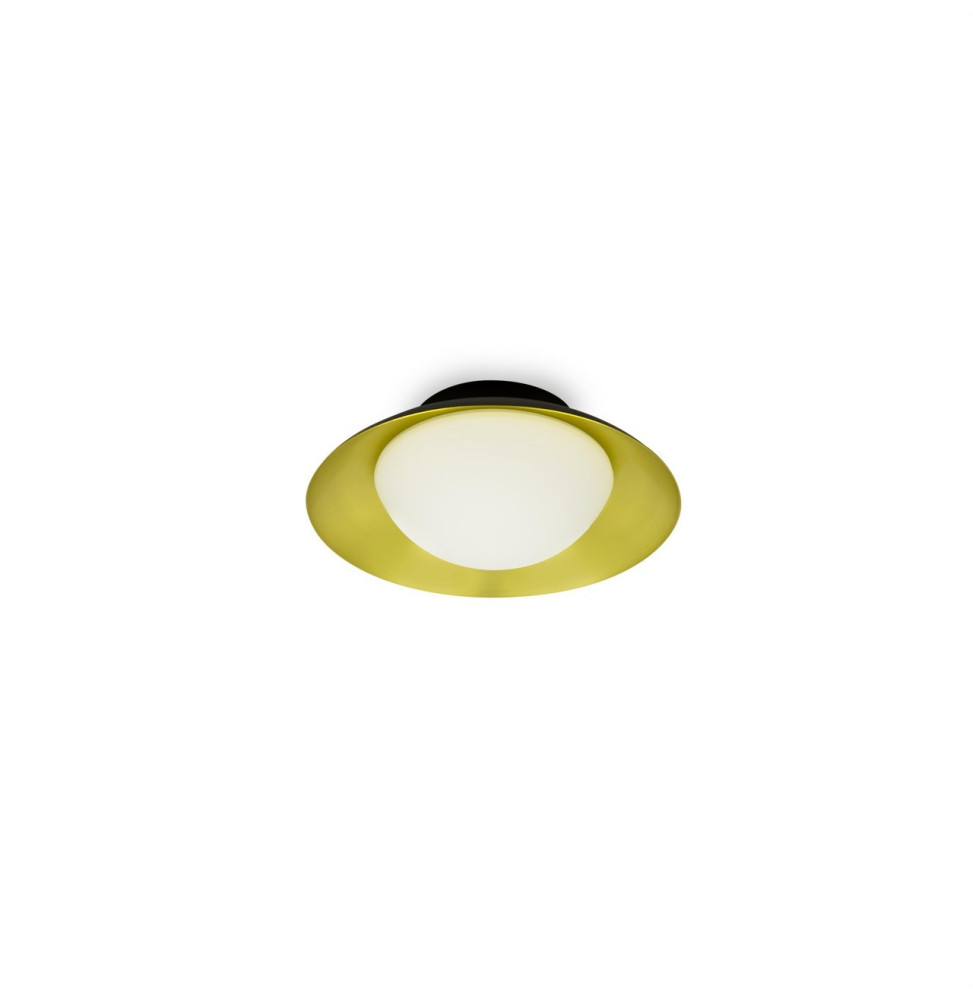 FARO - Plafón SIDE diámetro 200 G9 LED 28W negro/oro níquel