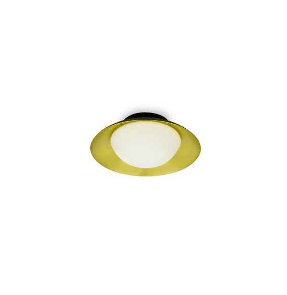 FARO - Plafón SIDE diámetro 200 G9 LED 28W negro/oro níquel