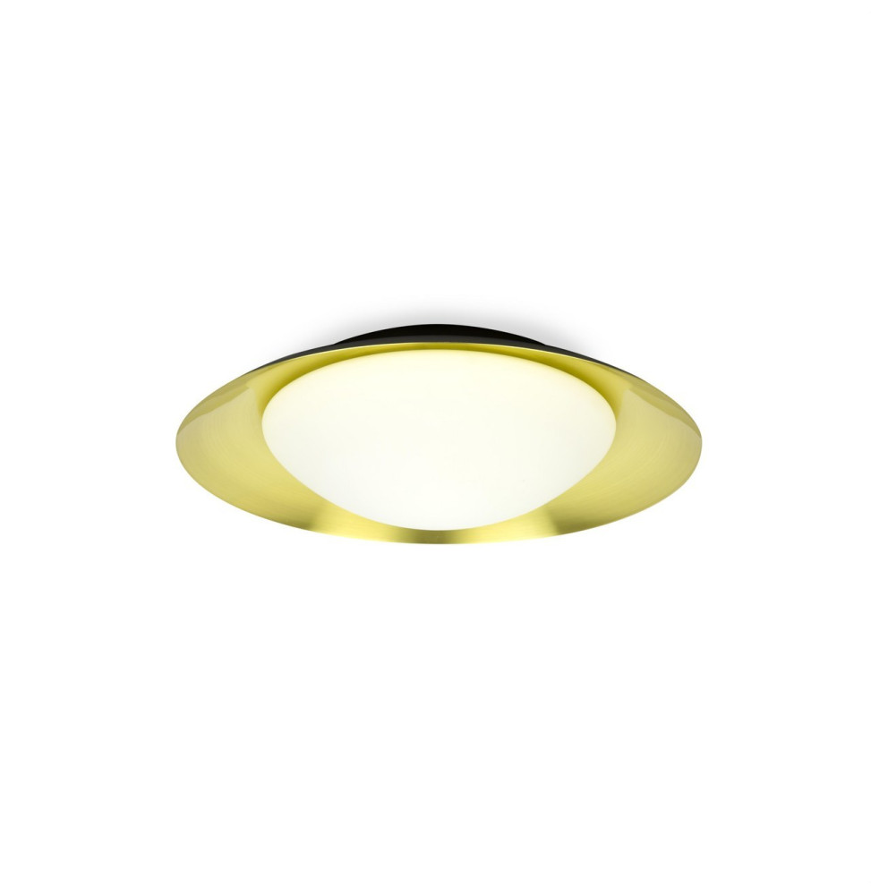 FARO - Plafón SIDE diámetro 390 LED 15W 3K negro/oro níquel
