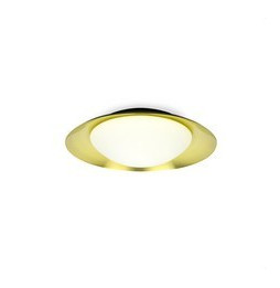 FARO - Plafón SIDE diámetro 390 LED 15W 3K negro/oro níquel