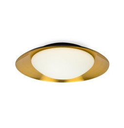 FARO - Plafón SIDE diámetro 450 LED 20W 3000K negro/cobre