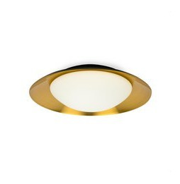 FARO - Plafón SIDE diámetro 450 LED 20W 3000K negro/cobre