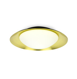 FARO - Plafón SIDE diámetro 450 LED 20W 3K negro/oro níquel