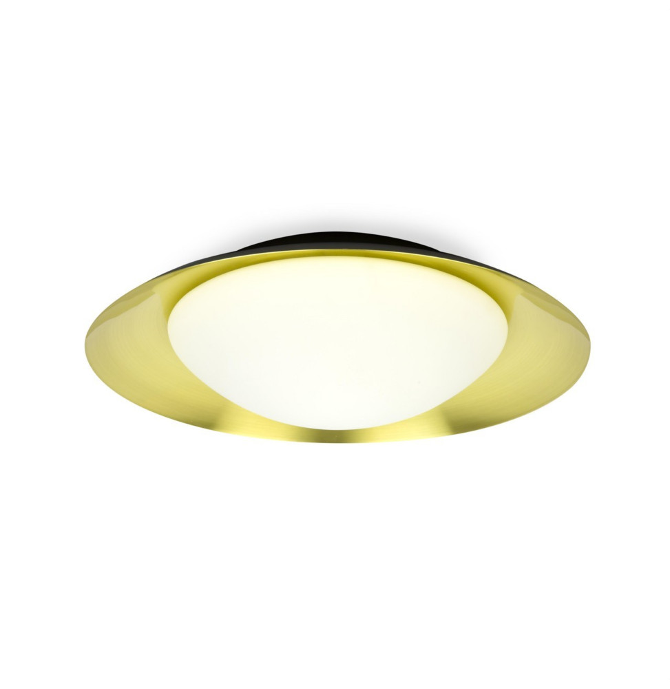 FARO - Plafón SIDE diámetro 450 LED 20W 3K negro/oro níquel