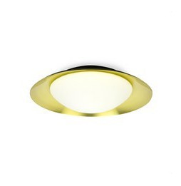 FARO - Plafón SIDE diámetro 450 LED 20W 3K negro/oro níquel
