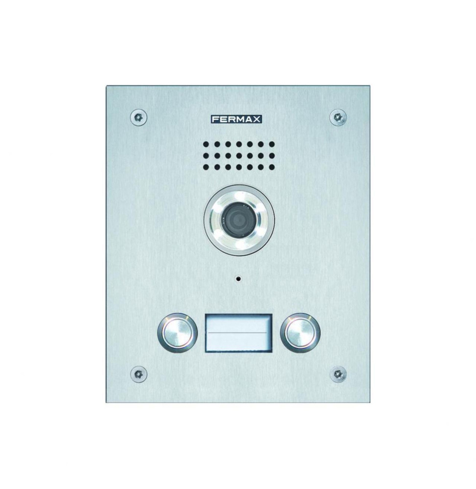 FERMAX - Placa MARINE ST1 CP201 DUOX PLUS en aluminio anodizado para viviendas, apertura de la puerta, llamada a conserje