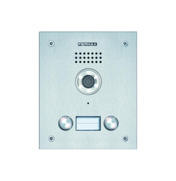 FERMAX - Placa MARINE ST1 CP201 DUOX PLUS en aluminio anodizado para viviendas, apertura de la puerta, llamada a conserje