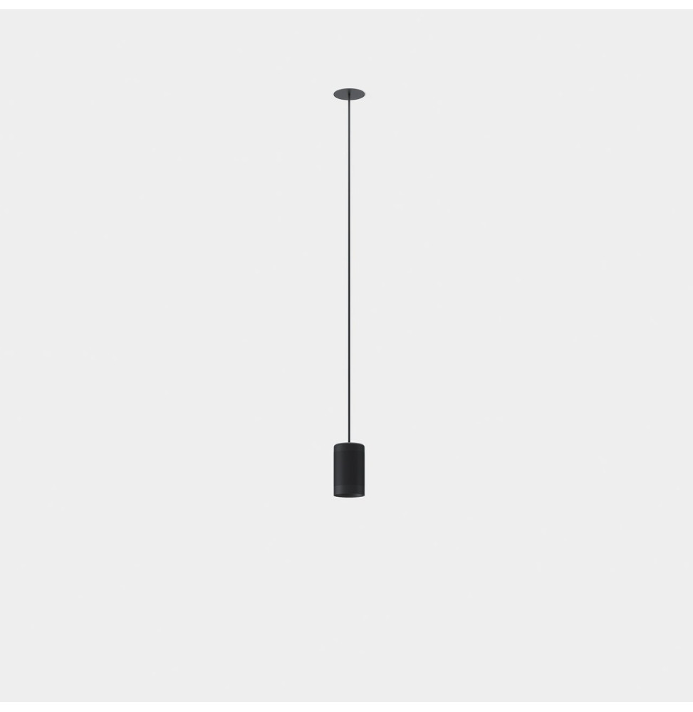 LedsC4 - Luminaria colgante Iris Trimless 5.7W 4000K CRI 90 negro IP20 695lm ON-OFF