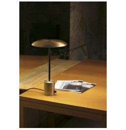 FARO - Luminaria sobremesa HOSHI 12W LED 3K oro /negro