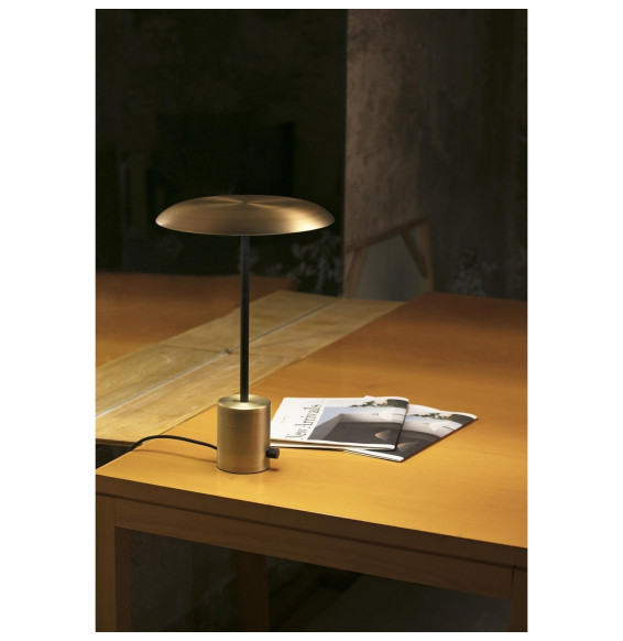 FARO - Luminaria sobremesa HOSHI 12W LED 3K oro /negro