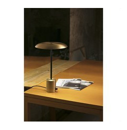 FARO - Luminaria sobremesa HOSHI 12W LED 3K oro /negro