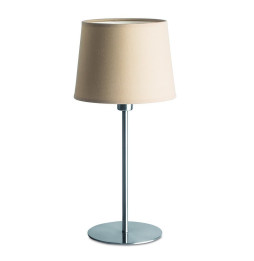 LedsC4 - Luminaria sobremesa BRISTOL 60W níquel satinado