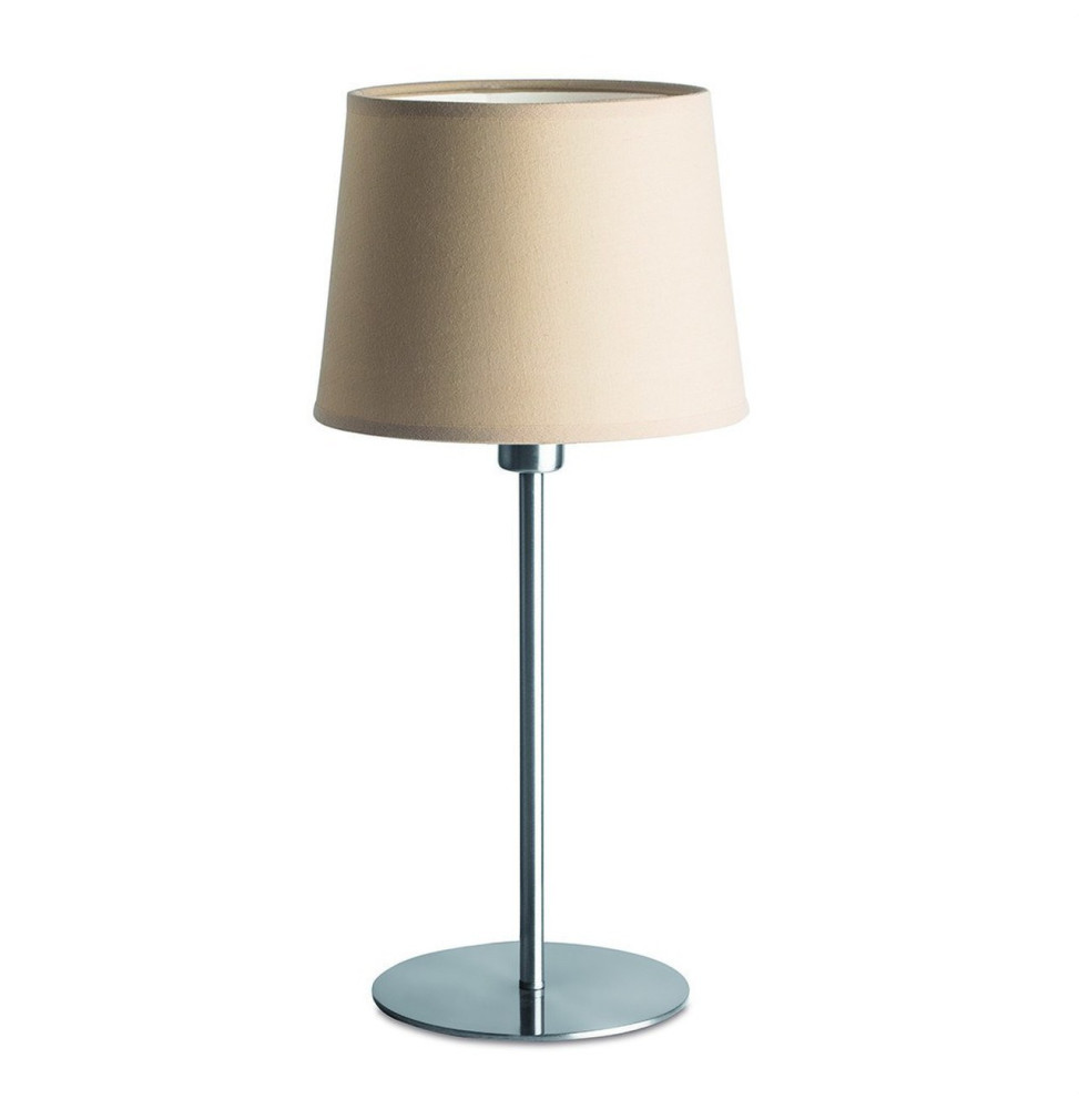 LedsC4 - Luminaria sobremesa BRISTOL 60W níquel satinado