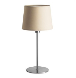 LedsC4 - Luminaria sobremesa BRISTOL 60W níquel satinado